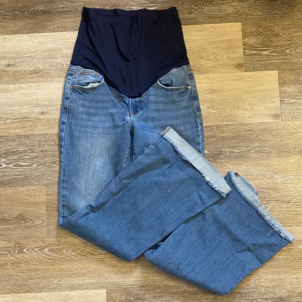 PinkBlush Maternity Flare Blue Jeans